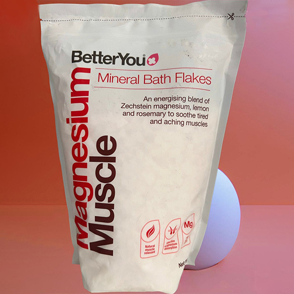 BetterYou Magnesium Muscle Lemone and Rosemary Bath Flakes